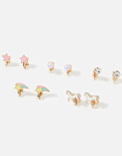 Girls Unicorn Clip-On Earrings , , large