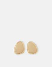 Sculptural Stud Earrings, Gold (GOLD), large