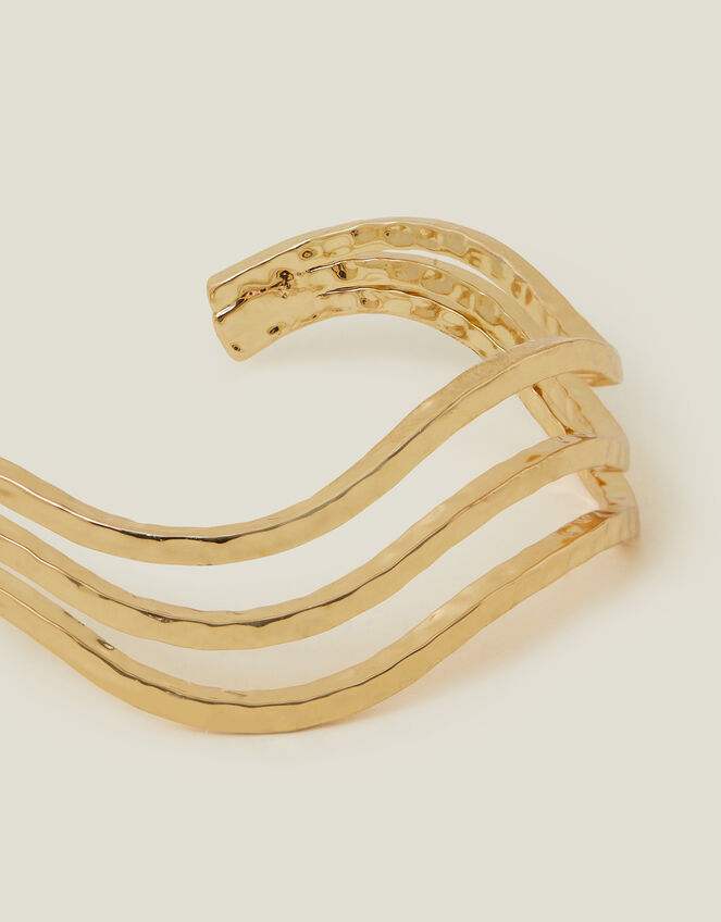 Wavy Layered Bangle, , large