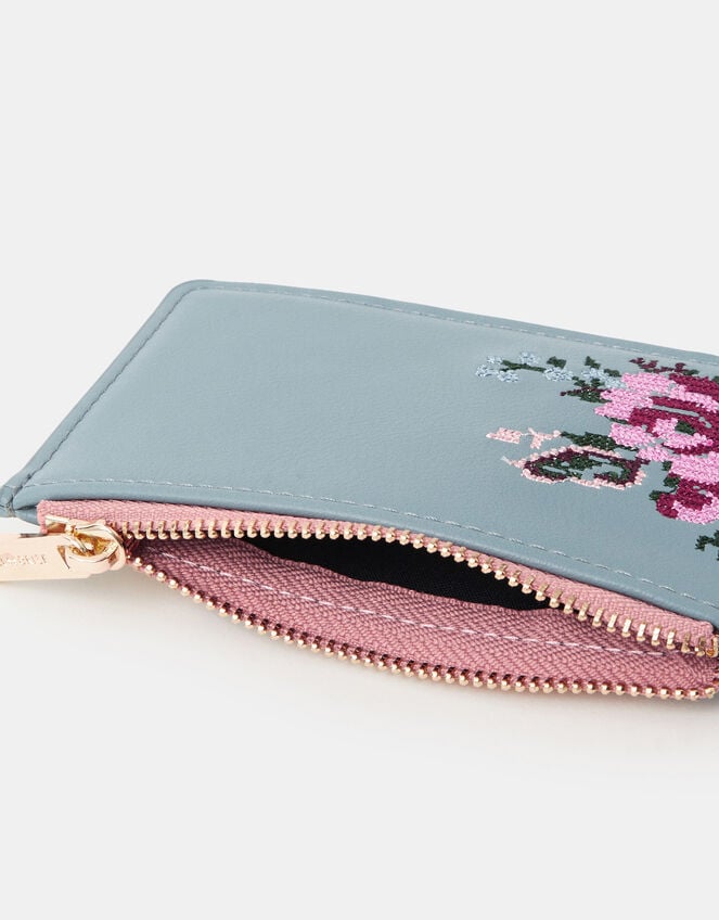 Cross Stitch Flower Cardholder, , large
