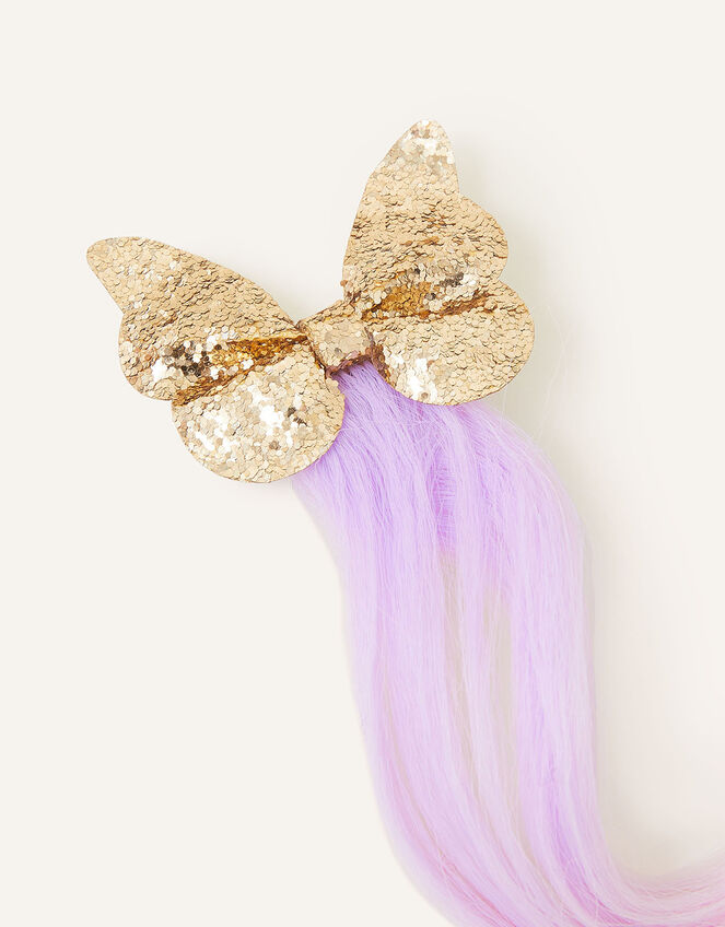 Kids Fake Butterfly Hair Extension, , large