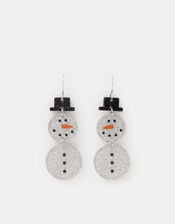 Christmas Snowman Resin Drop Earrings, , large