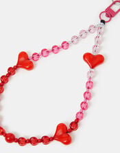 Heart Beaded Wrist Phone Strap, , large