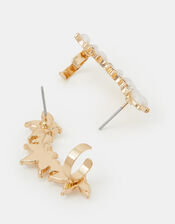 Pearl Climber Stud Earrings, , large