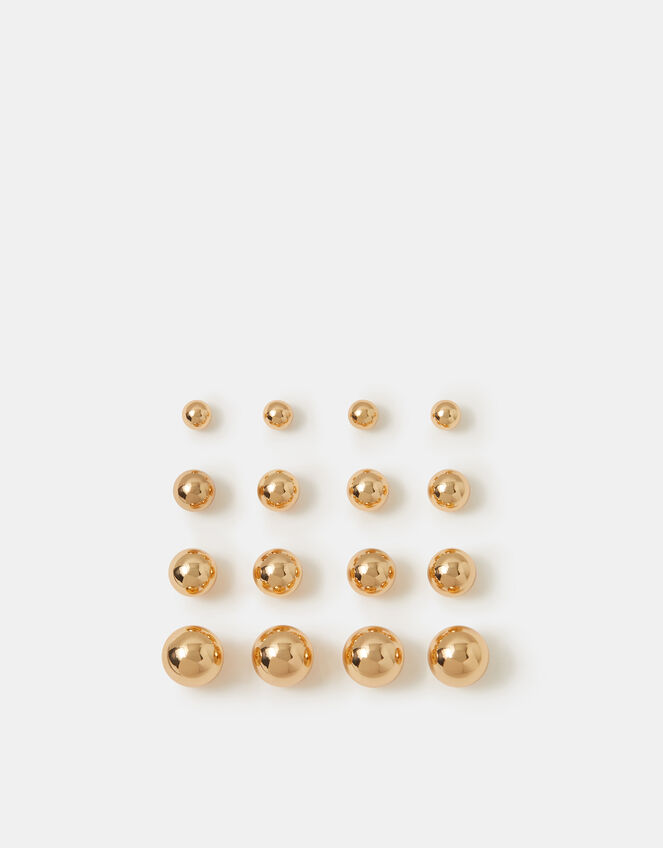 8-Pack Ball Stud Earrings, , large