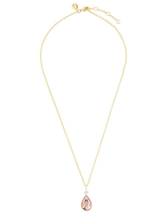 Vintage Rose Necklace with Swarovski® Crystal Pendant, , large