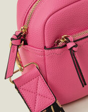 Camera Bag with Webbing Strap, Pink (PINK), large