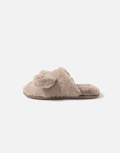 Puppy Mule Slippers, Tan (TAN), large
