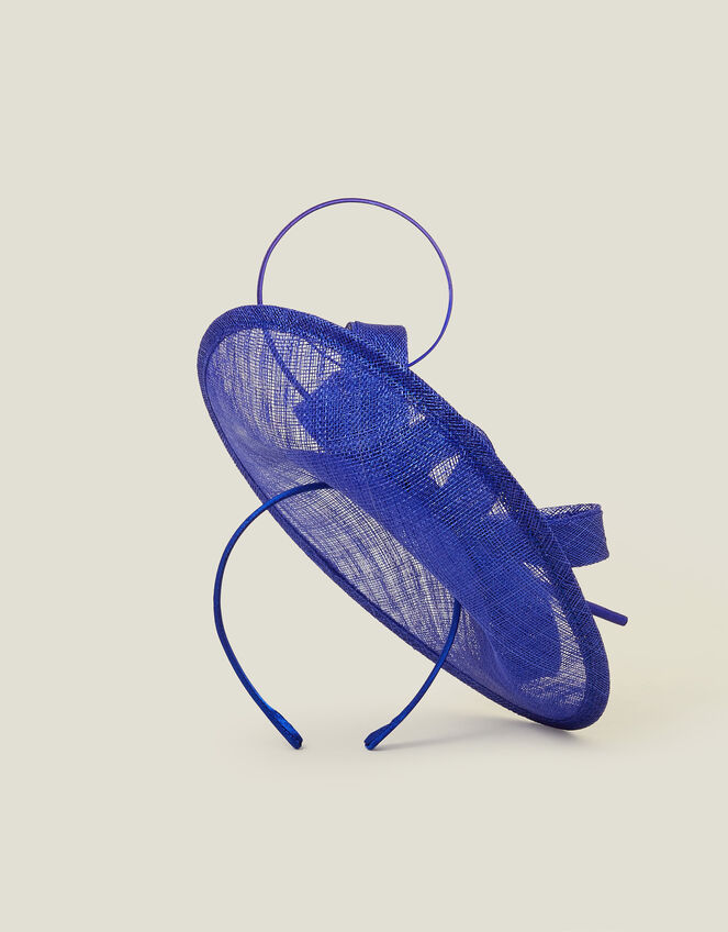 Loop Quil Disc Fascinator, Blue (COBALT), large
