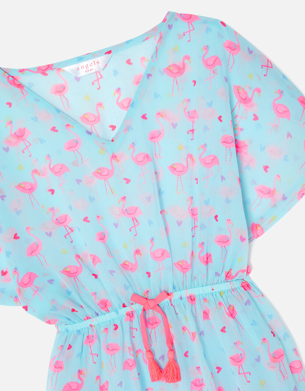 ROUND NECK KAFTAN FLAMENCO FLAMINGO