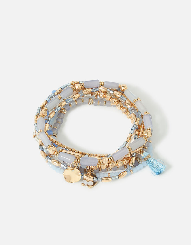 Stretch Bracelet Multipack, Blue (BLUE), large