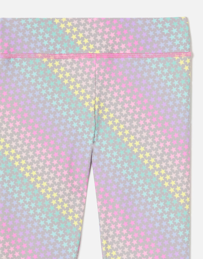 Girls Rainbow Star Leggings, Multi (BRIGHTS-MULTI), large
