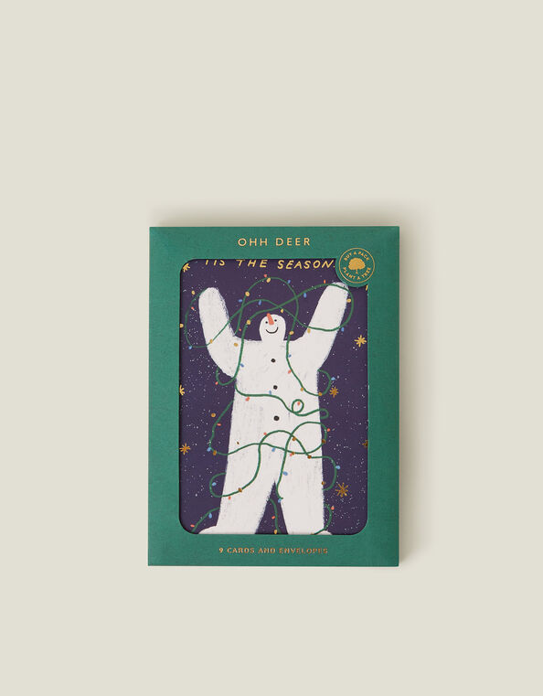 Ohh Deer 9-Pack Snowman Tree Santa Christmas Cards, , large