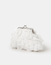 Girls Floral Organza Clip Frame Mini Bag, , large