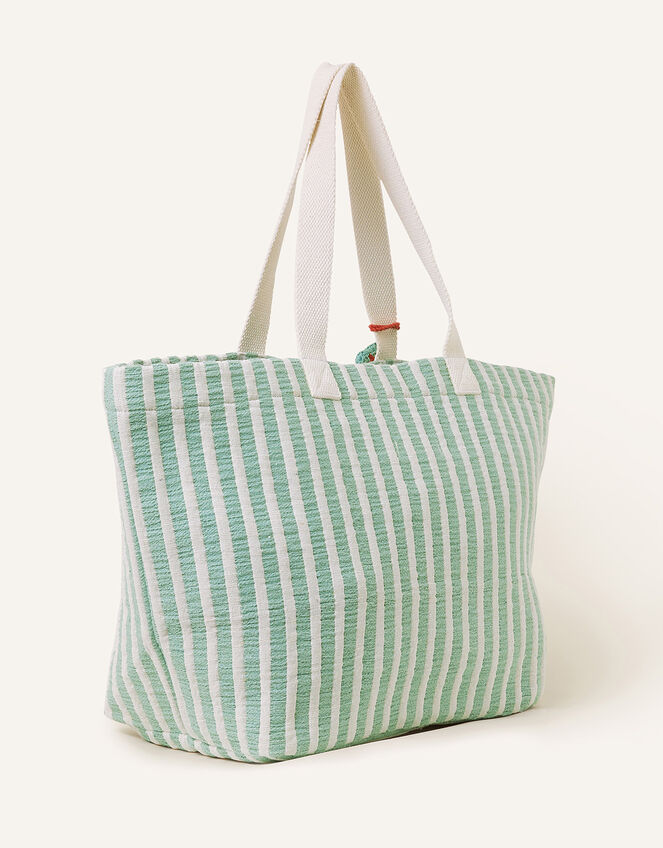 Stripe Tassel Tote Bag | Beach bags | Accessorize UK