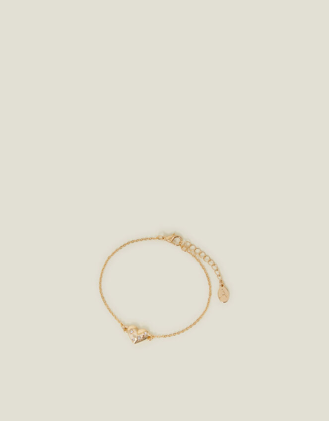 Celestial Heart Chain Bracelet, Gold (GOLD), large