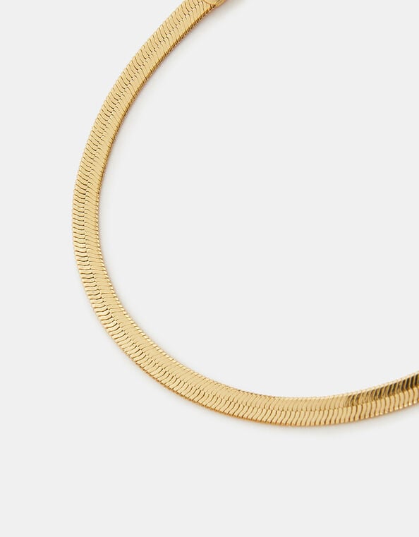 14ct Gold-Plated Omega Chain Bracelet, , large