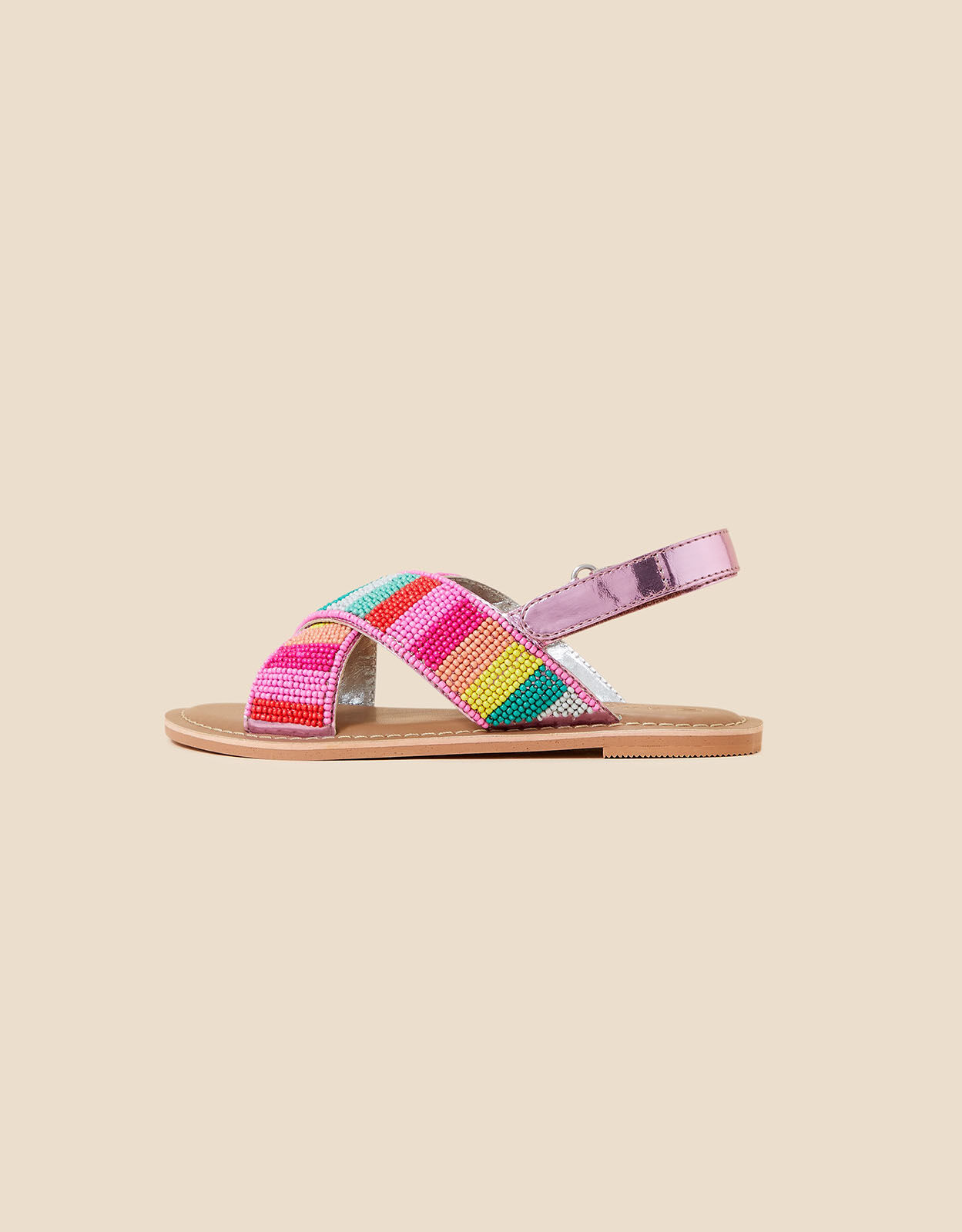 Girls Tropical Beaded Sandals Multi Girls flip flops Sandals