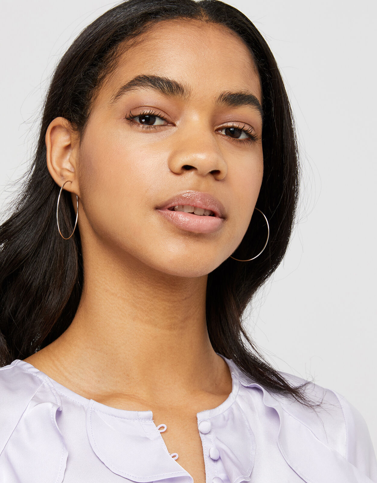 Platinum plated hoop earrings new arrivals