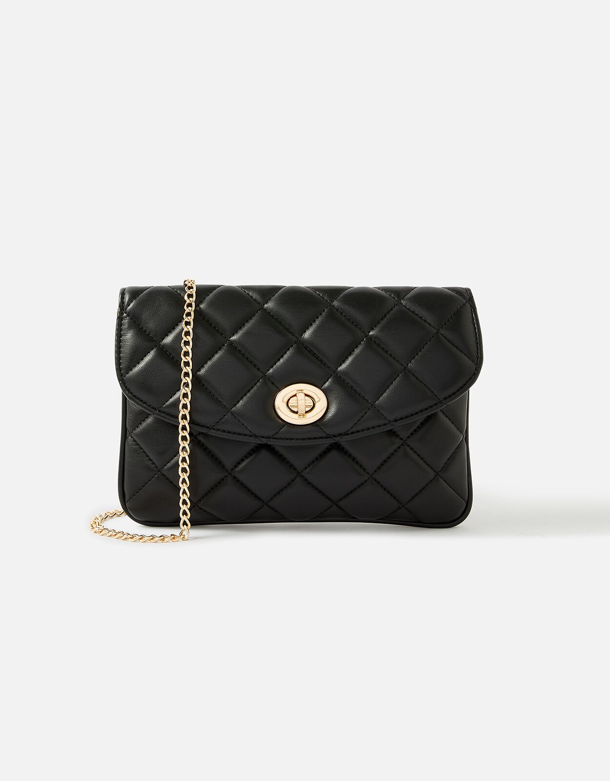 Quilted Clutch Bag Black