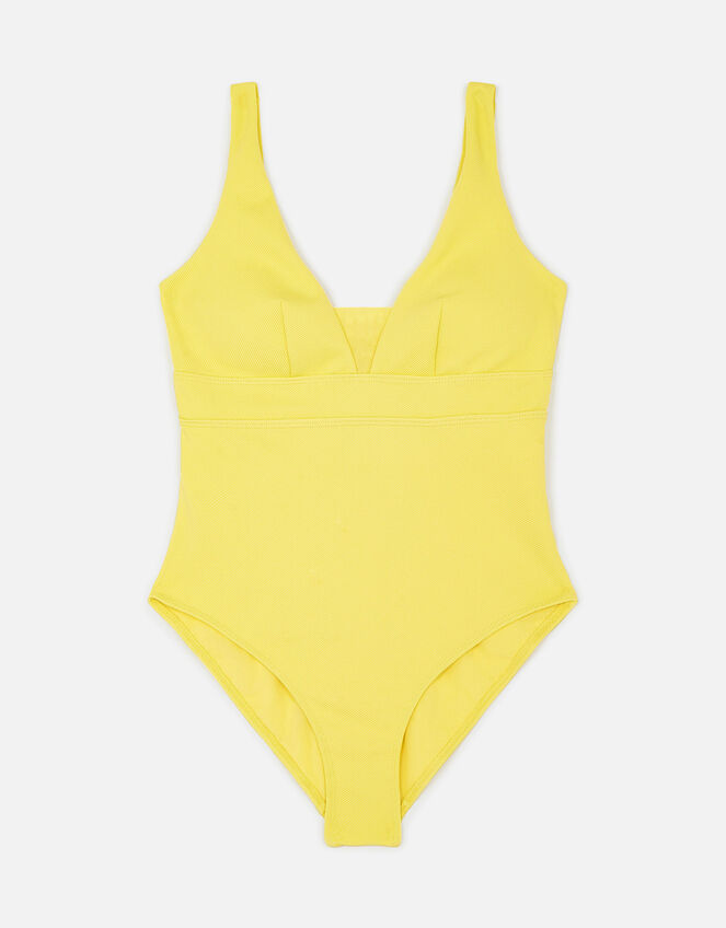Lexi Ribbed Shaping Swimsuit, Yellow (YELLOW), large