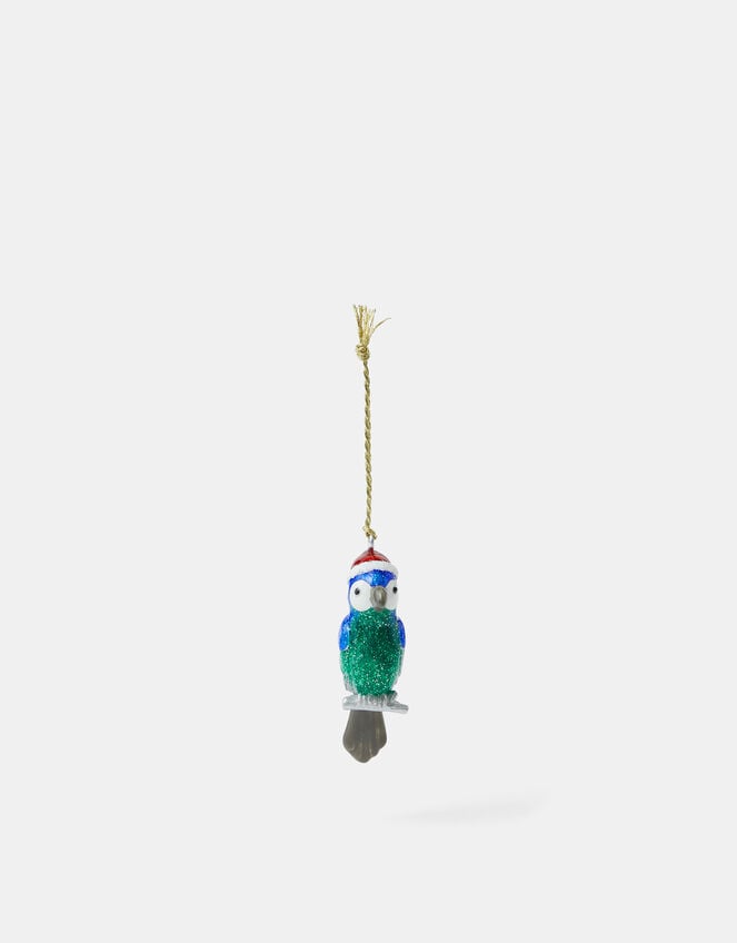Parrot Enamel Christmas Tree Decoration, , large