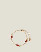 Enamel Heart Bracelet, , large