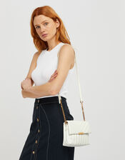Chantelle Quilted Cross-Body Bag, White (WHITE), large
