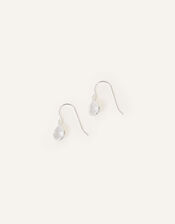 Sterling Silver Crystal Drop Earrings, , large