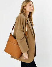 Sasha Webbing Shoulder Bag, Tan (TAN), large