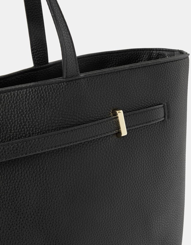 Bianca Laptop Tote Bag, Black (BLACK), large
