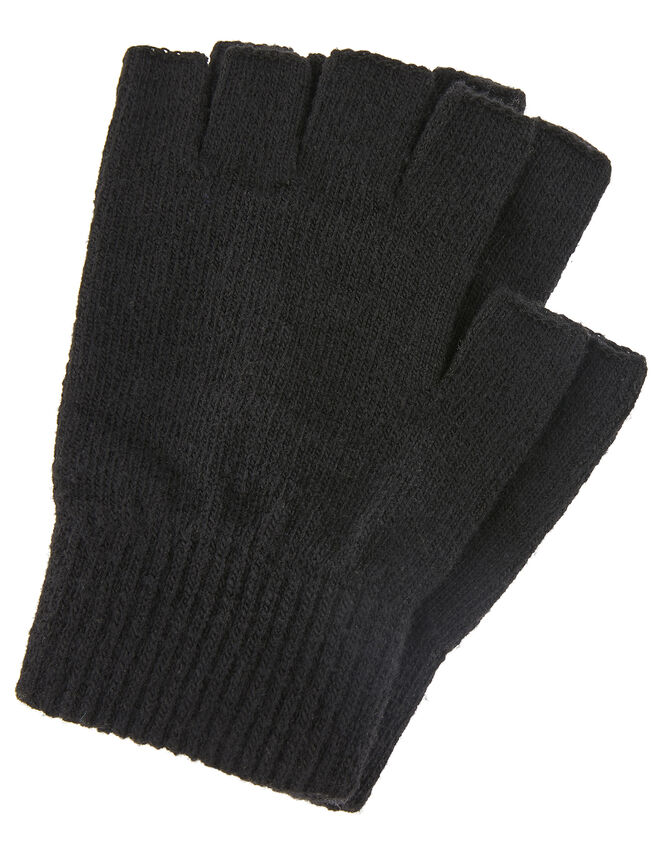Super-Stretch Fingerless Gloves, , large