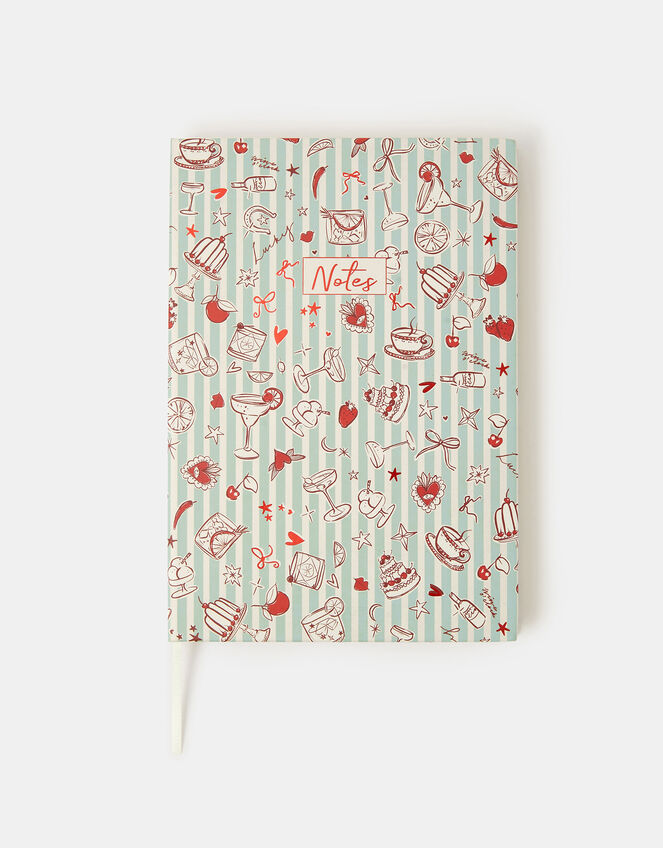 Retro Print A5 Notebook, , large