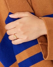 Pearl Signet Ring , Cream (PEARL), large