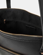Rachel Zip Front Laptop Tote Bag, Black (BLACK), large
