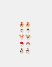 5-Pack Christmas Friends Stud Earrings, , large