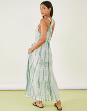 Cross Back Tie Dye Dress, Green (MINT), large
