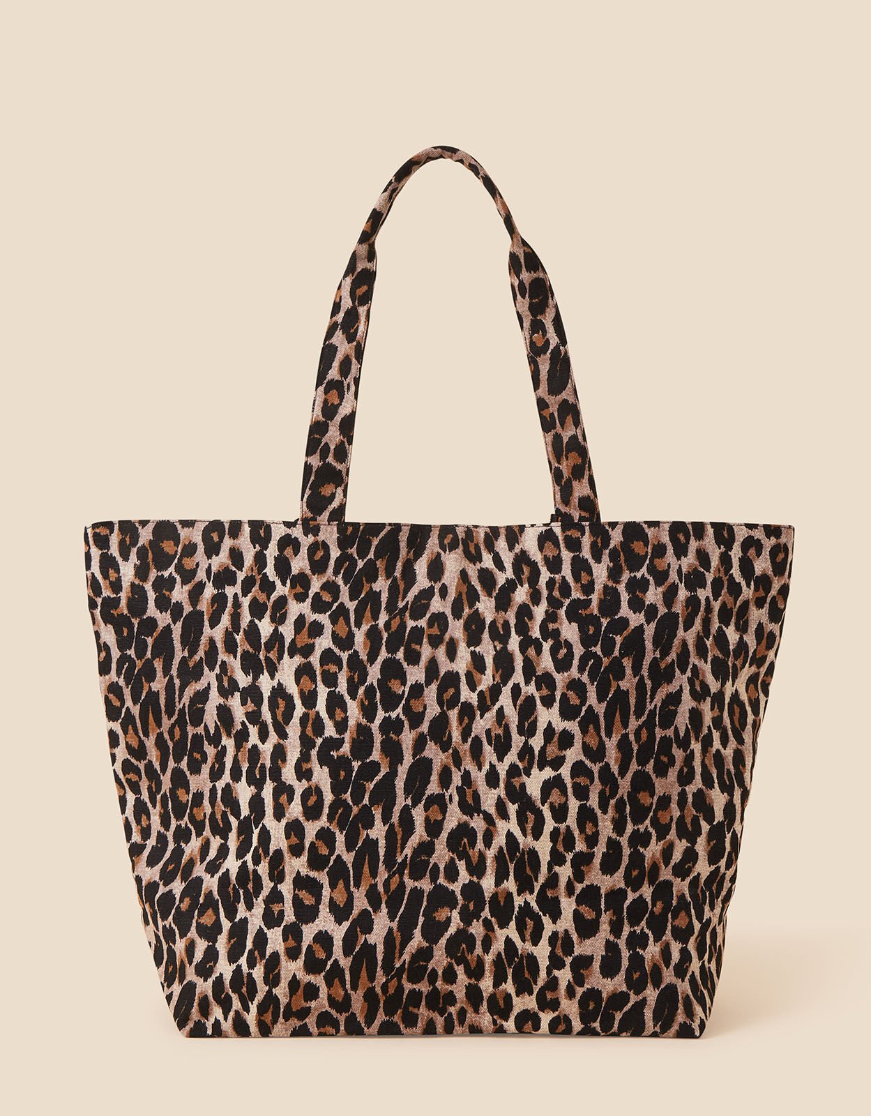 Animal print shop totes