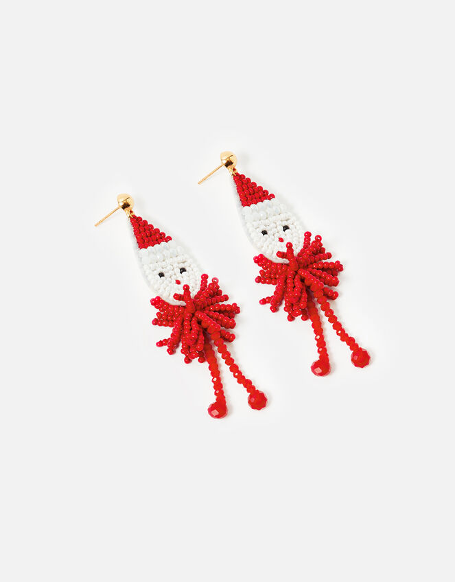 Beaded Santa Earrings, , large
