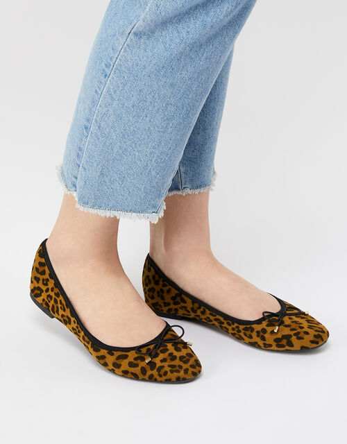 Charlotte Leopard Ballerina Leopard | shoes | Accessorize Global