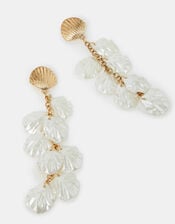 Shell Pearl Drop Earrings, , large