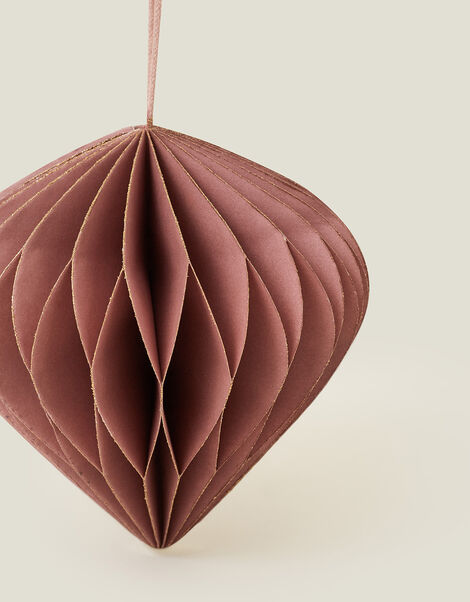 Paper Teardrop Hanging Decoration, Pink (PALE PINK), large