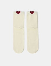 3D Heart Print Socks, , large