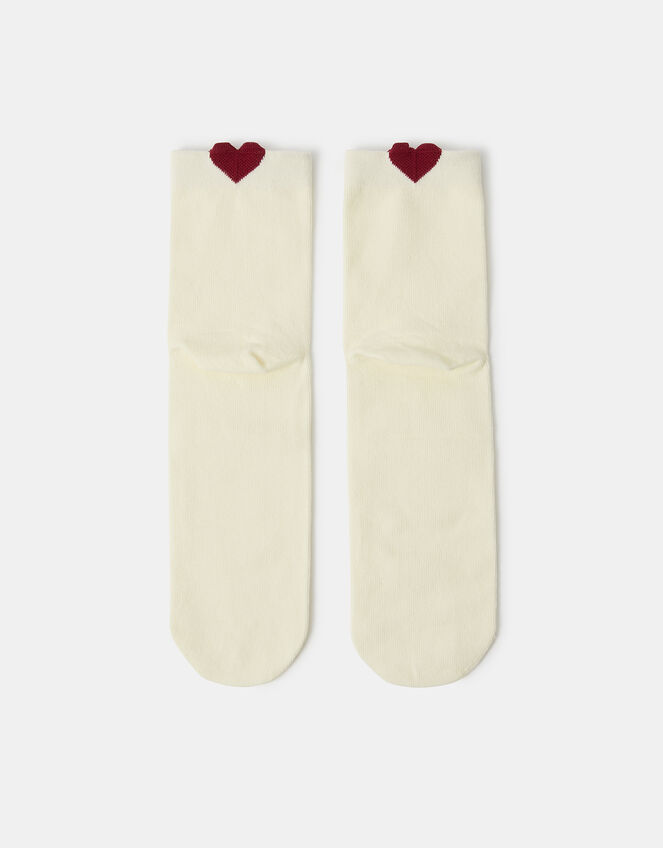 3D Heart Print Socks, , large