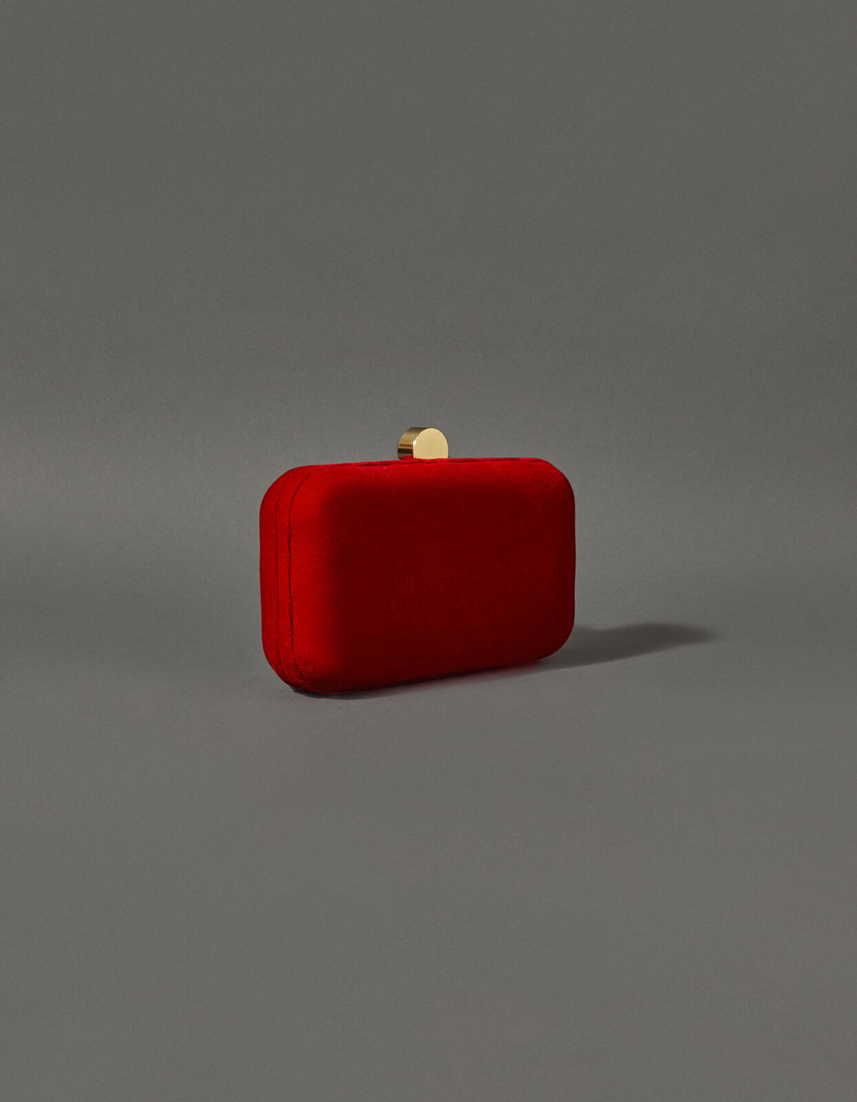 Red velvet evening bag deals