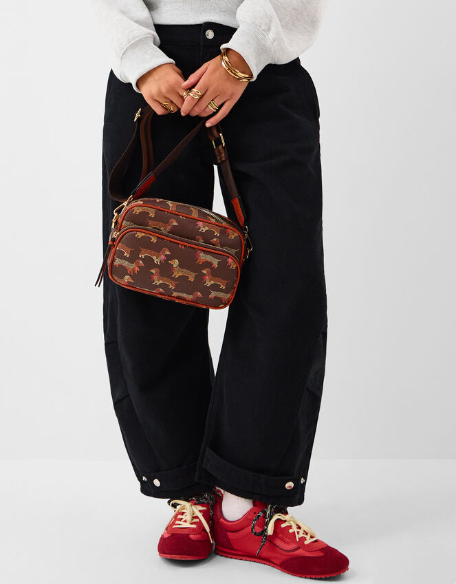 Sausage Dog Crossbody Bag, , large
