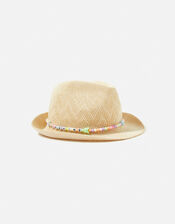 Girls Sunshine Beaded Packable Hat, Multi (BRIGHTS-MULTI), large