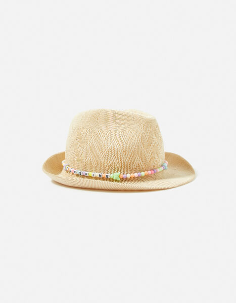 Girls Sunshine Beaded Packable Hat Multi, Multi (BRIGHTS-MULTI), large