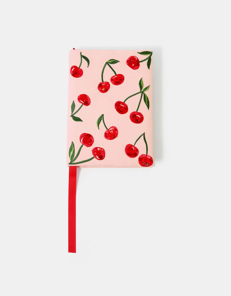 Embroidered Cherry Notebook, , large