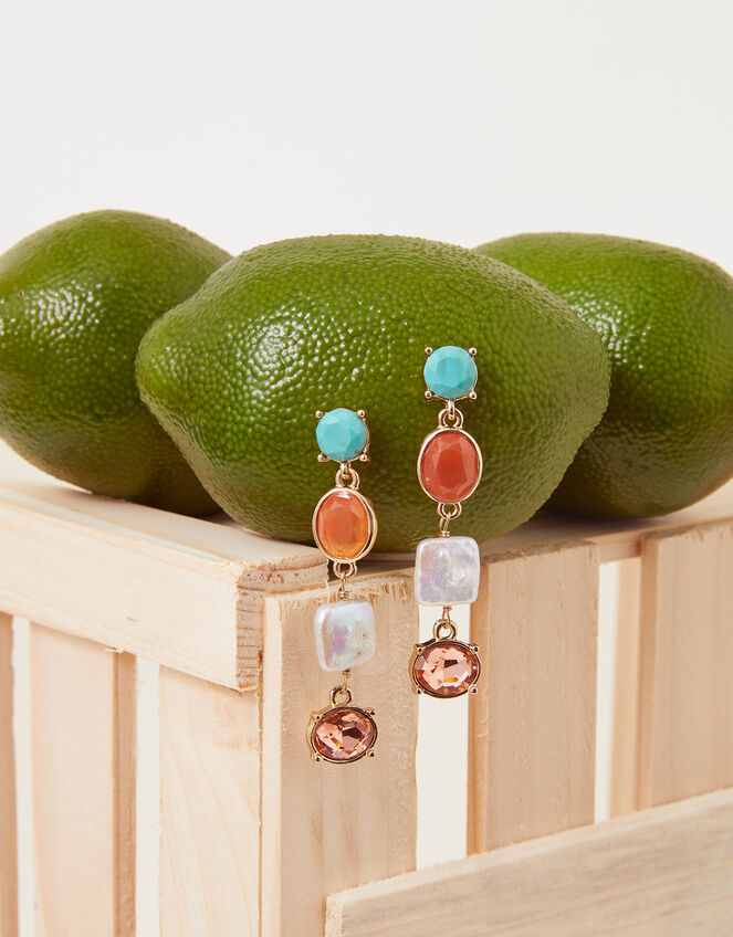 Eclectic Long Drop Earrings, , large
